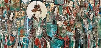 三清殿朝元图捧珊瑚玉女